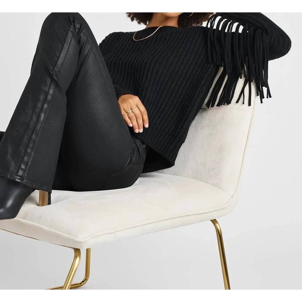 NEW SPLENDID britain fringe sweater in black